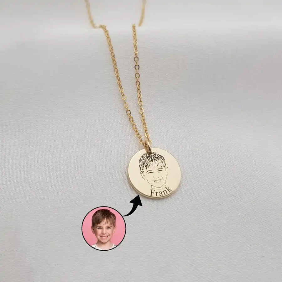 Collar Moneda Personalizable Foto