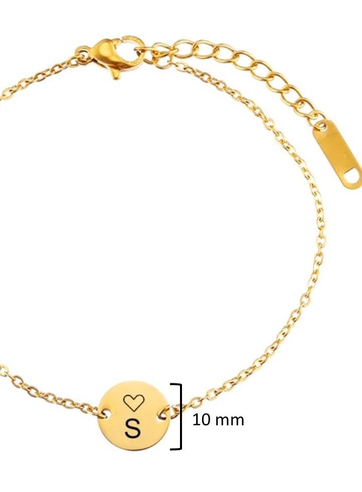 Pulsera Inicial con Corazón